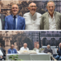 Da sinistra Gunnar Vincenzi, Dario Galli, Marco Reguzzoni, Massimo Ferrario, Emanuele Antonelli e Marco Magrini sul palco della Fiera Da sinistra Gunnar Vincenzi, Dario Galli, Marco Reguzzoni, Massimo Ferrario, Emanuele Antonelli e Marco Magrini sul palco della Fiera