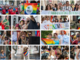 Cartolina con volti e colori dal Varese Pride (foto Alessandro Umberto Galbiati)