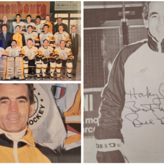 Bill Purcell, allenatore del primo eroico scudetto dell'hockey nel 1987 nelle foto di Gigi Ruberti