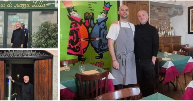 Diego Berton, titolare e chef dell'Osteria di Piazza Litta e il cuoco Fabio Bonanata sono pronti anche alla nuova avventura del “Goto de vin”, che aprirà al posto dell'ex Time Out proprio accanto all'osteria Diego Berton, titolare e chef dell'Osteria di Piazza Litta e il cuoco Fabio Bonanata sono pronti anche alla nuova avventura del “Goto de vin”, che aprirà al posto dell'ex Time Out proprio accanto all'osteria