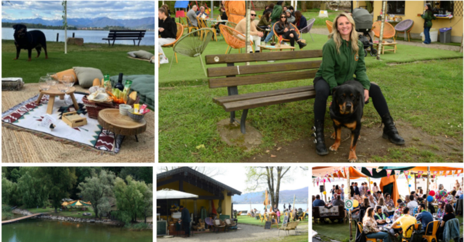 Francesca Ridolfi immersa nel verde e nell'oasi del “Darsena 350 Oasi Bar”, molto più di un locale al porticciolo di Cazzago Brabbia. Sotto in gallery alcuni scatti delle sue precedenti esperienze