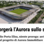 Sopra il progetto stadio di Rimini e i titoli di quotidiani online della città romagnola e di Lucca, dove il progetto di Aurora Immobiliare è stato stoppato due anni fa Sopra il progetto stadio di Rimini e i titoli di quotidiani online della città romagnola e di Lucca, dove il progetto di Aurora Immobiliare è stato stoppato due anni fa