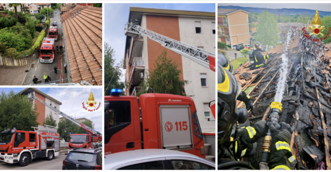 I vigili del fuoco in azione a Casciago e Cassano Magnago