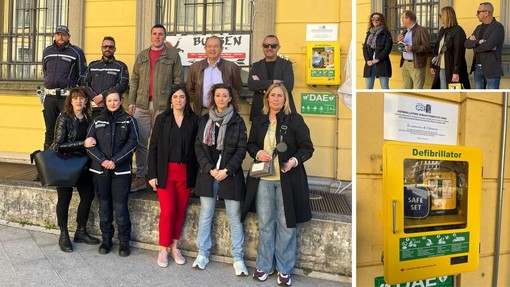 Tradate, un defibrillatore in Piazza Mazzini: il dono dell’associazione "Eleonora Cocchia - Vivere a Colori"