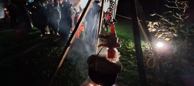 Un'immagine della Festa di Halloween dello scorso anno a Taino