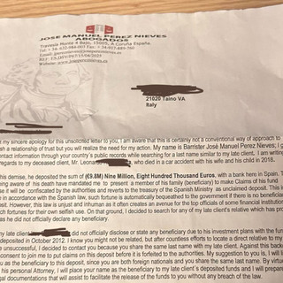 La lettera ricevuta dal cittadino di Taino e pubblicata sulla pagina Facebook della polizia locale