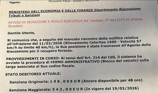 La finta multa che arriva sulla posta elettronica delle vittime