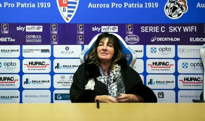 Pro Patria, lo sfogo di Patrizia Testa: «Finnat ha esercitato la prelazione, ho qualche giorno per valutare. Me ne vado delusa da Busto, le colpe della retrocessione non sono mie» Pro Patria, lo sfogo di Patrizia Testa: «Finnat ha esercitato la prelazione, ho qualche giorno per valutare. Me ne vado delusa da Busto, le colpe della retrocessione non sono mie»