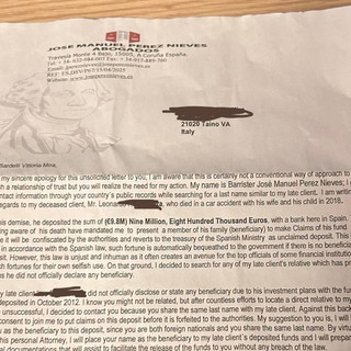 La lettera ricevuta dal cittadino di Taino pubblicata sulla pagina Facebook della polizia locale