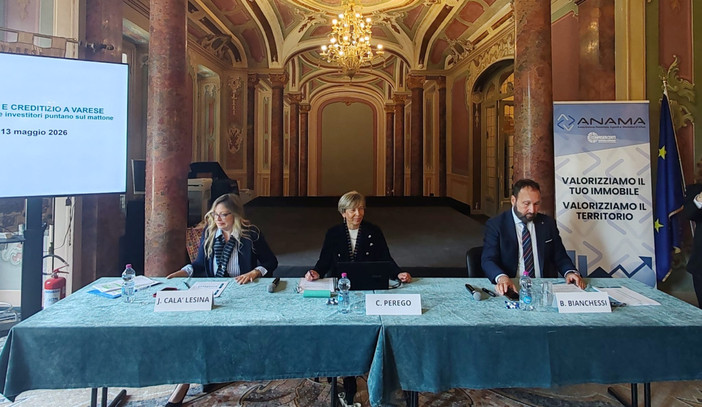 Un momento della presentazione dell'analisi del Gruppo Tecnocasa sul mercato immobiliare a Varese