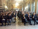 Alcuni momenti della cerimonia di premiazione degli agenti di polizia locale che si è svolta in Comune a Varese