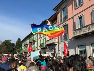 Le immagini della manifestazione di Varese per Gaza