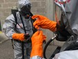 Le operazioni condotte dai vigili del fuoco di Varese in via Per Schianno Le operazioni condotte dai vigili del fuoco di Varese in via Per Schianno
