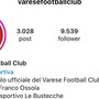 Il punto di domanda al posto del nuovo logo e la denominazione Varese Football Club al posto di Città di Varese comparsi oggi sull'Instagram ufficiale del club biancorosso