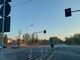 L'incrocio semaforico della superstrada a Vergiate