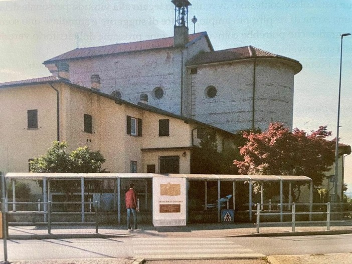 Il rendering del progetto della stele dedicata a Francesco Daverio a Calcinate del Pesce Il rendering del progetto della stele dedicata a Francesco Daverio a Calcinate del Pesce