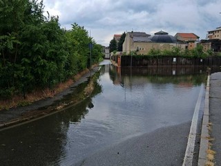 A mollo anche via Monti, sempre a Busto A mollo anche via Monti, sempre a Busto