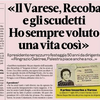 L'intervista di oggi a Beppe Marotta sulla Gazzetta dello Sport L'intervista di oggi a Beppe Marotta sulla Gazzetta dello Sport
