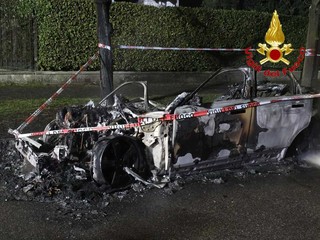 L'intervento dei vigili del fuoco a Busto