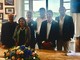 Da sinistra a destra: Binda, Deligios, Malerba, Consonni e Frattini alla presentazione dei campionati italiani under 17, under 23 ed esordienti che si terranno a Varese nel prossimo weekend Da sinistra a destra: Binda, Deligios, Malerba, Consonni e Frattini alla presentazione dei campionati italiani under 17, under 23 ed esordienti che si terranno a Varese nel prossimo weekend