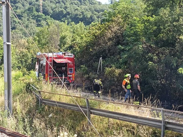 Le immagini del principio di incendio pubblicate dal consigliere comunale di Laveno Fabio Bardelli Le immagini del principio di incendio pubblicate dal consigliere comunale di Laveno Fabio Bardelli
