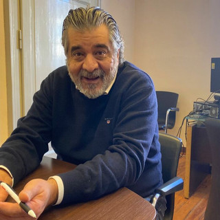 Stefano Malerba nel suo ufficio a Palazzo Estense