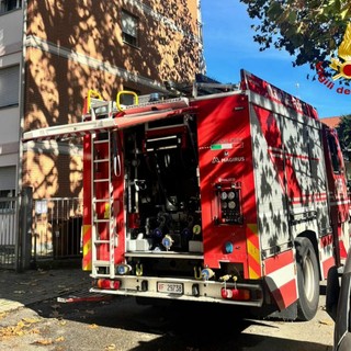 i vigili del fuoco sul luogo dell'incendio i vigili del fuoco sul luogo dell'incendio