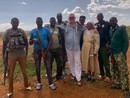 Dino Azzalin in uno dei suoi viaggi in Africa