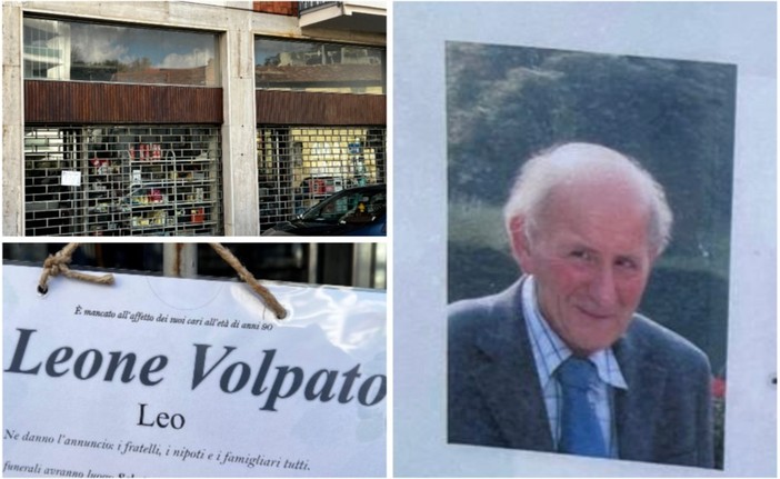 Leone Volpato e il suo negozio di via Monastero Vecchio a Casbeno Leone Volpato e il suo negozio di via Monastero Vecchio a Casbeno