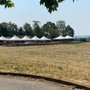 I tendoni già montati alla festa di Sant'Eusebio a Casciago