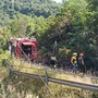 Le immagini del principio di incendio pubblicate dal consigliere comunale di Laveno Fabio Bardelli