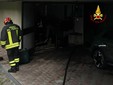 I vigili del fuoco sul luogo dell'incendio I vigili del fuoco sul luogo dell'incendio