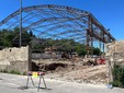 La situazione del cantiere dell'ex Aermacchi dopo l'abbattimento del muro di cinta in via Crispi di questa mattina