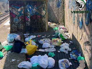 Il materiale rinvenuto dalla polizia locale di Vergiate