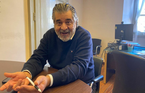 Stefano Malerba nel suo ufficio a Palazzo Estense