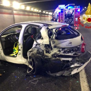 Le immagini dell'incidente di ieri pomeriggio sulla 336