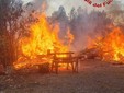 Le immagini dell'incendio