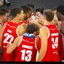 I biancorossi festeggiano la vittoria a Scafati I biancorossi festeggiano la vittoria a Scafati
