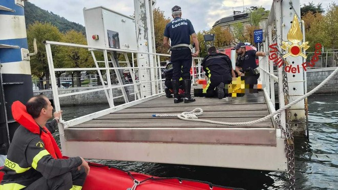 Le operazioni di soccorso a Como