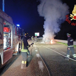 Le immagini dell'intervento dei vigili del fuoco