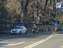 La polizia locale sul luogo dell'incidente