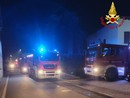 I vigili del fuoco sul posto