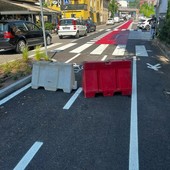 La ciclopedonale di viale Belforte a Varese La ciclopedonale di viale Belforte a Varese