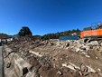 La situazione del cantiere dell'ex Aermacchi dopo l'abbattimento del muro di cinta in via Crispi di questa mattina