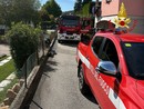 I vigili del fuoco sul posto I vigili del fuoco sul posto