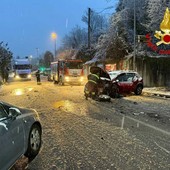 L'incidente avvenuto questa mattina a Daverio