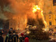 Le immagini del Falò di Sant'Antonio questa sera in piazza della Motta a Varese