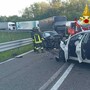 I vigili del fuoco sul luogo dello scontro
