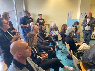 Alcuni momenti della presentazioni delle apparecchiature donate al Del Ponte di Varese
