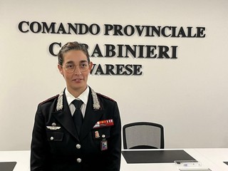Il maggiore Chiara Crupi, comandante della Compagnia di Varese